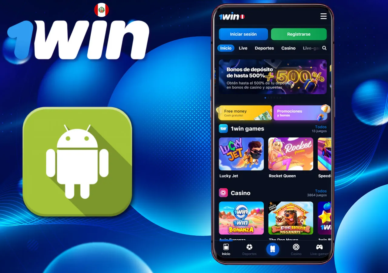 Instrucciones para instalar la 1win aplicación en Android.